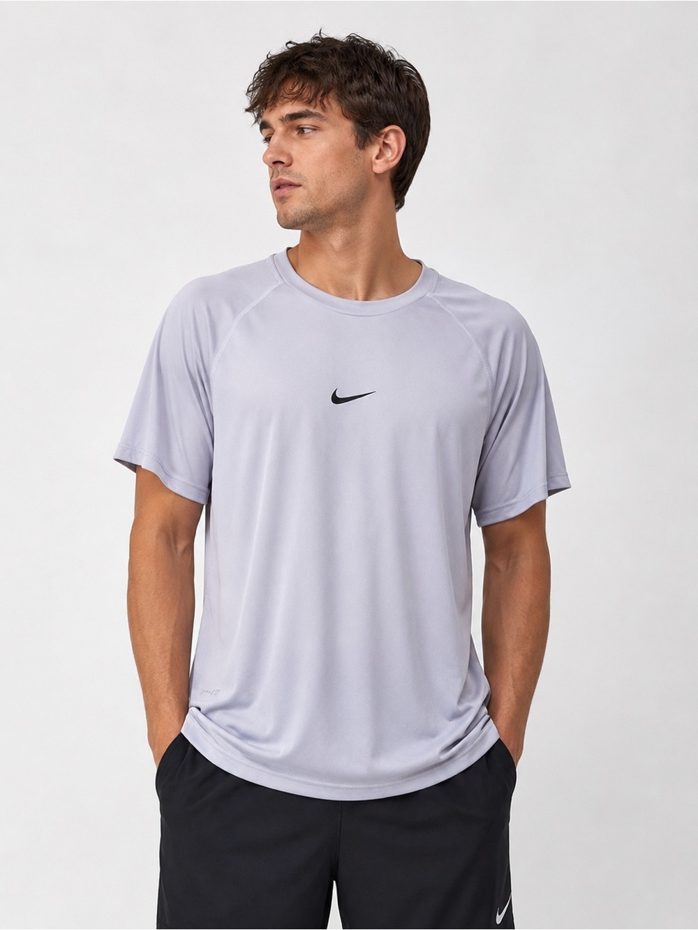 nike pro dri-fit men’s gray athletic training t-shirt size XXL